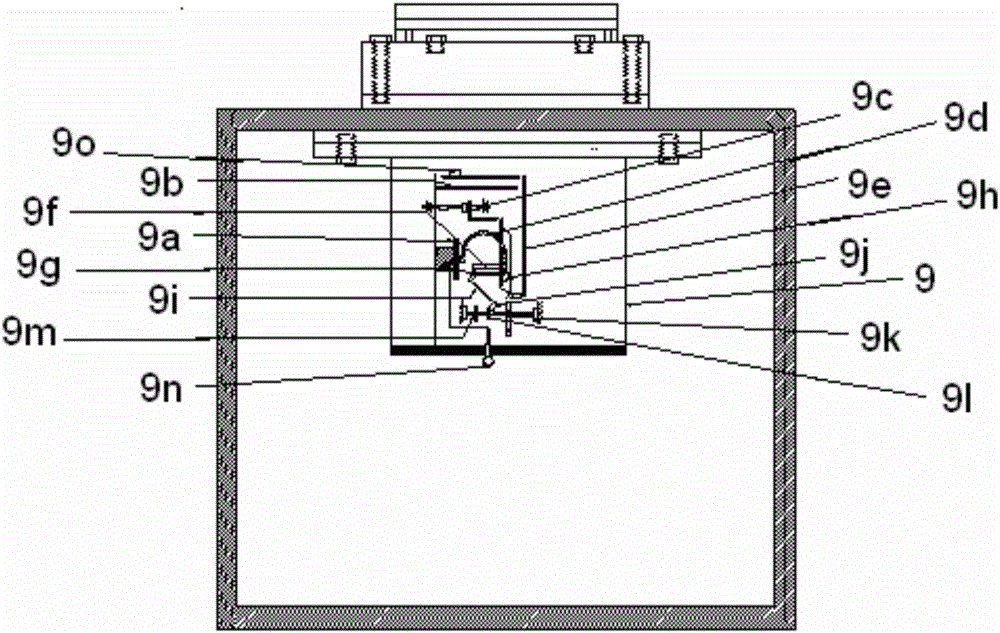 Magnetic pointer type non-contact temperature, pressure, liquid level measurement transmitter for non-open nuclear container