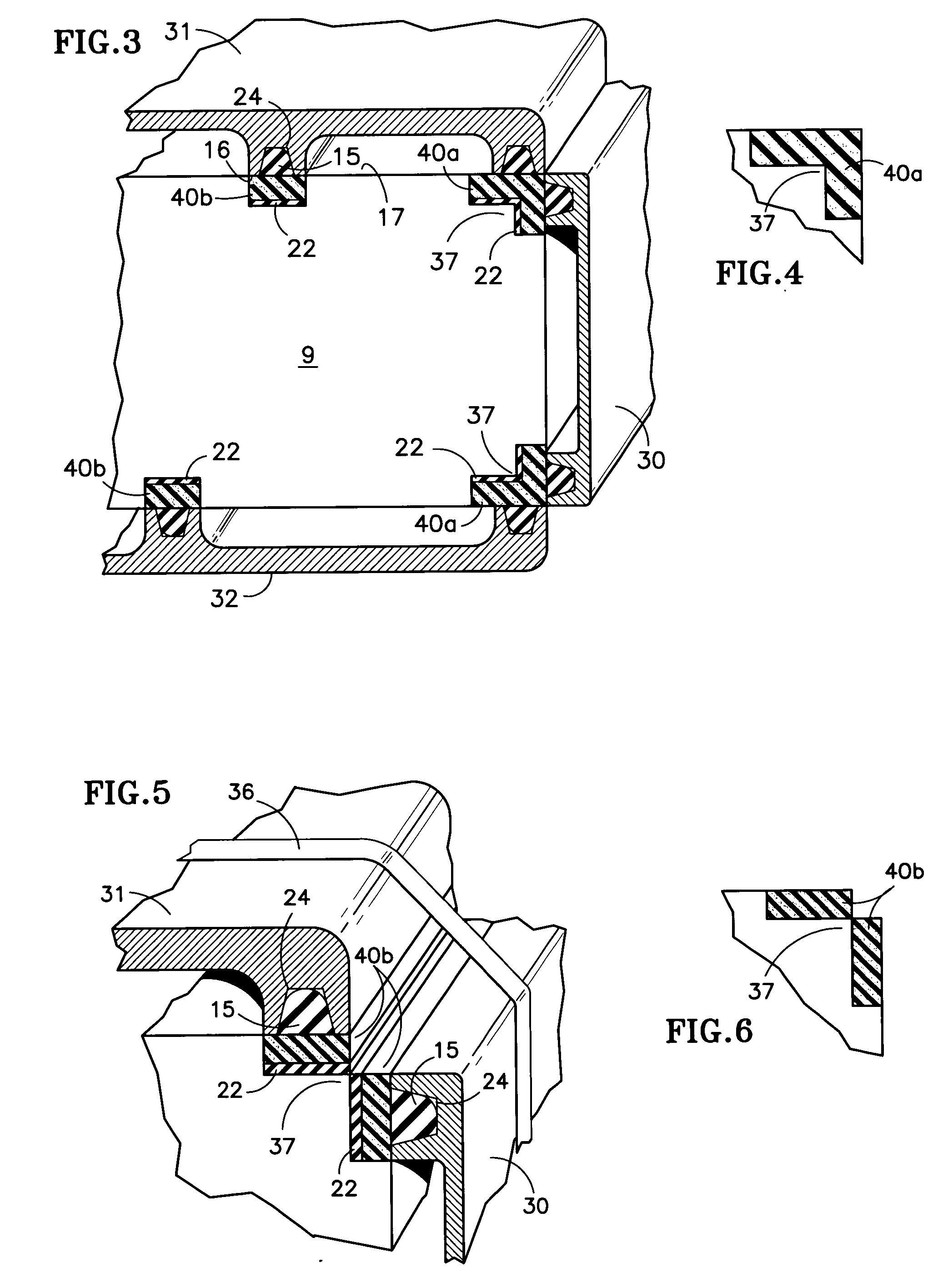 Fuel cell manifold seal with rigid inner layer