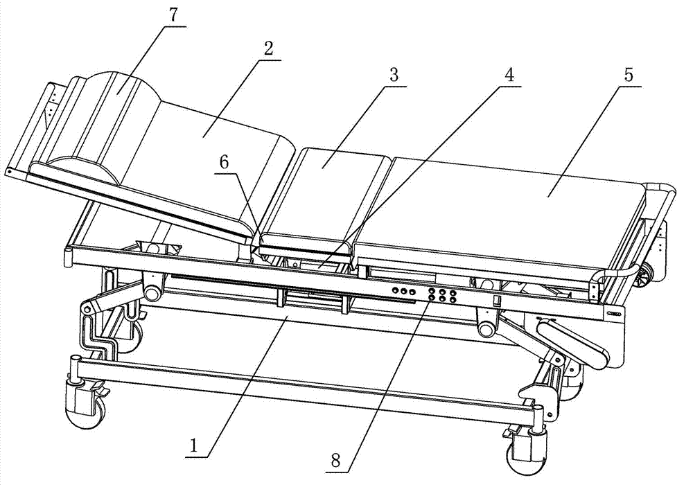 Electric medical bed