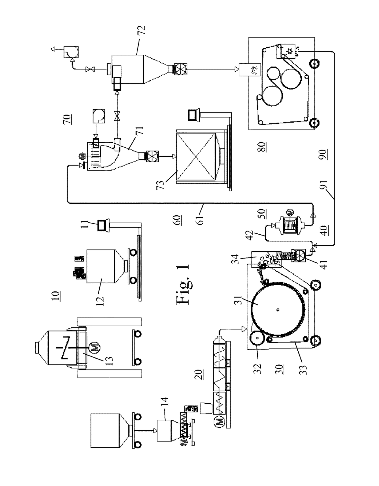 Method for producing powder from a granular, thermoplastic material and device for producing chips from a powdery, thermoplastic material