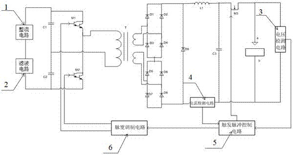 A control method of an electric discharge machining power supply capable of automatically boosting voltage