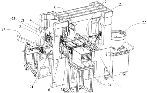 Component taking and inserting device and fully-automatic inserting machine