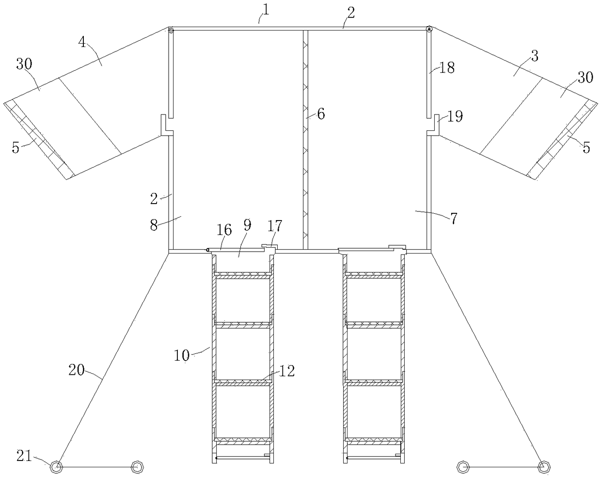 Multi-chamber reciprocation type ocean micro plastic synchronous collection and separation device with sand-removing screw rod