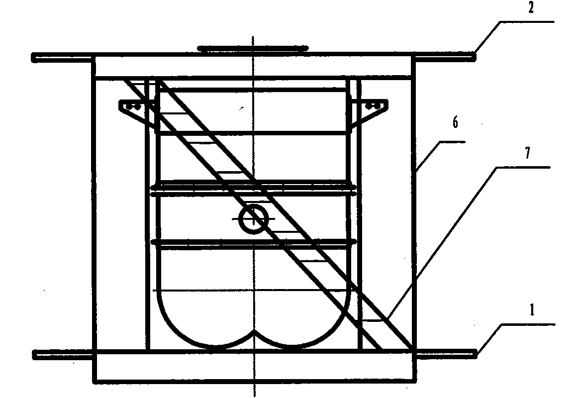 Mixing station of blending mechanism of road-building raw materials