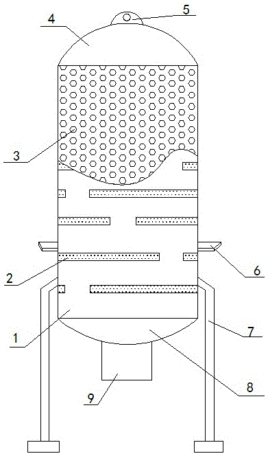 Silencer for safety valve for chemical plant