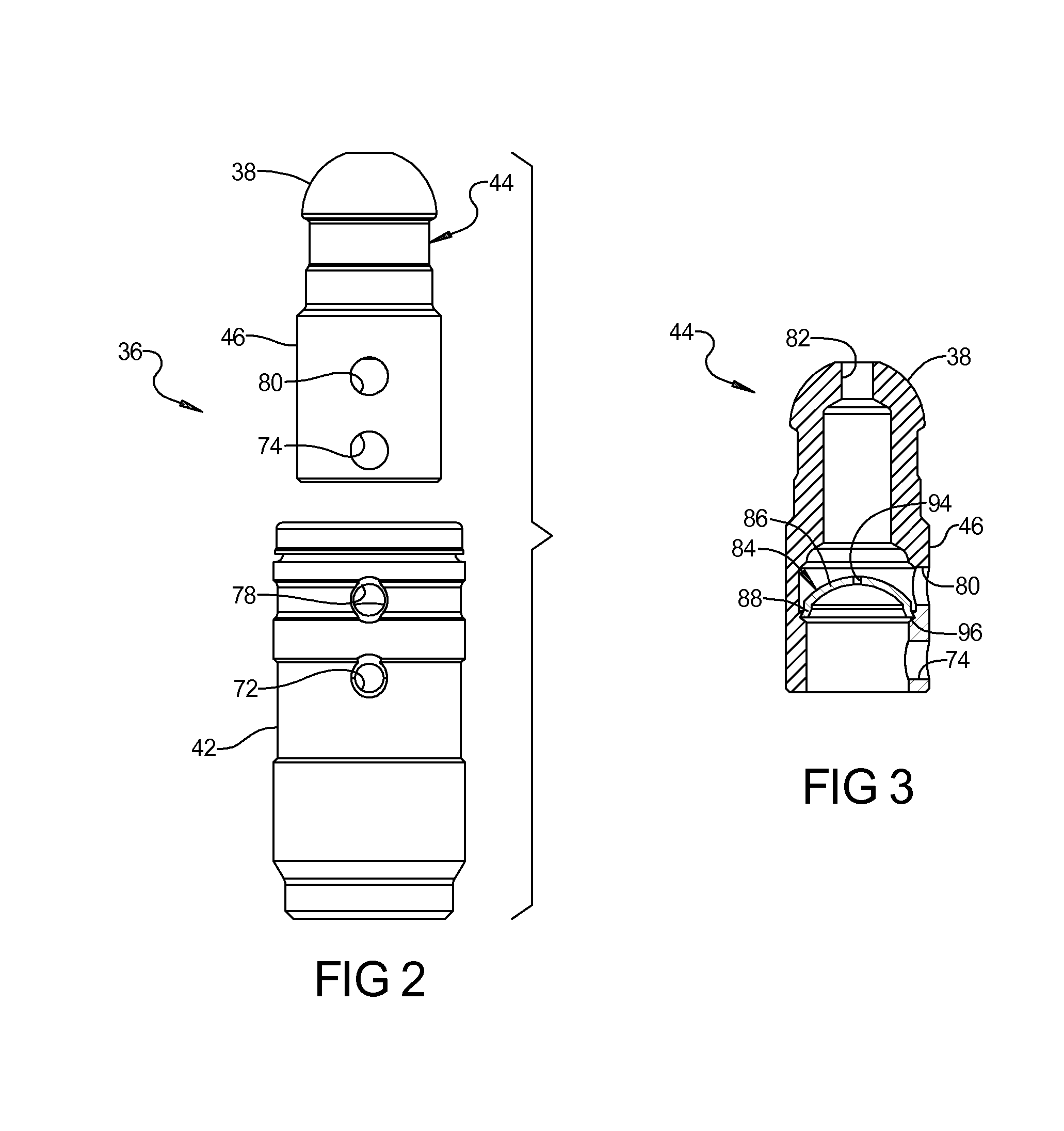 Dual feed hydraulic lash adjuster for valve actuating mechanism