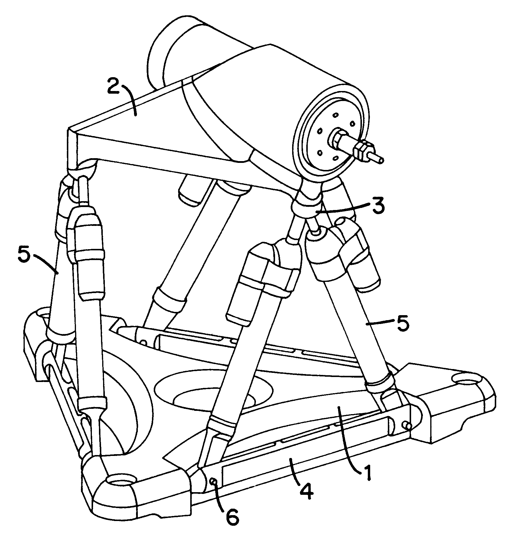 Triangular gimbal