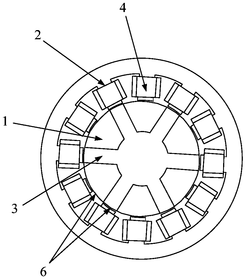 A 12/6-pole hybrid rotor structure magnetic levitation switched reluctance generator and its control method