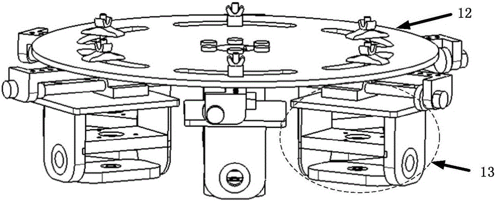 Base hinge point position self-adjusting six-degree-of-freedom neck part flexible exoskeleton system