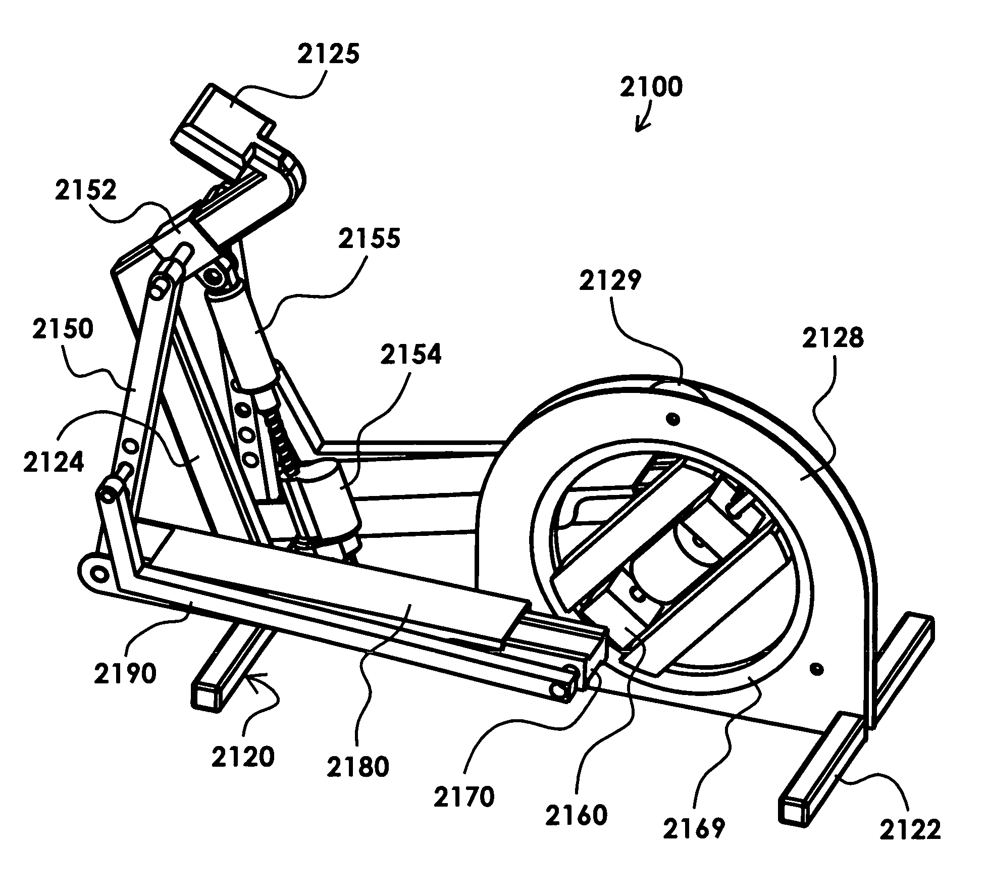 Elliptical exercise methods and apparatus