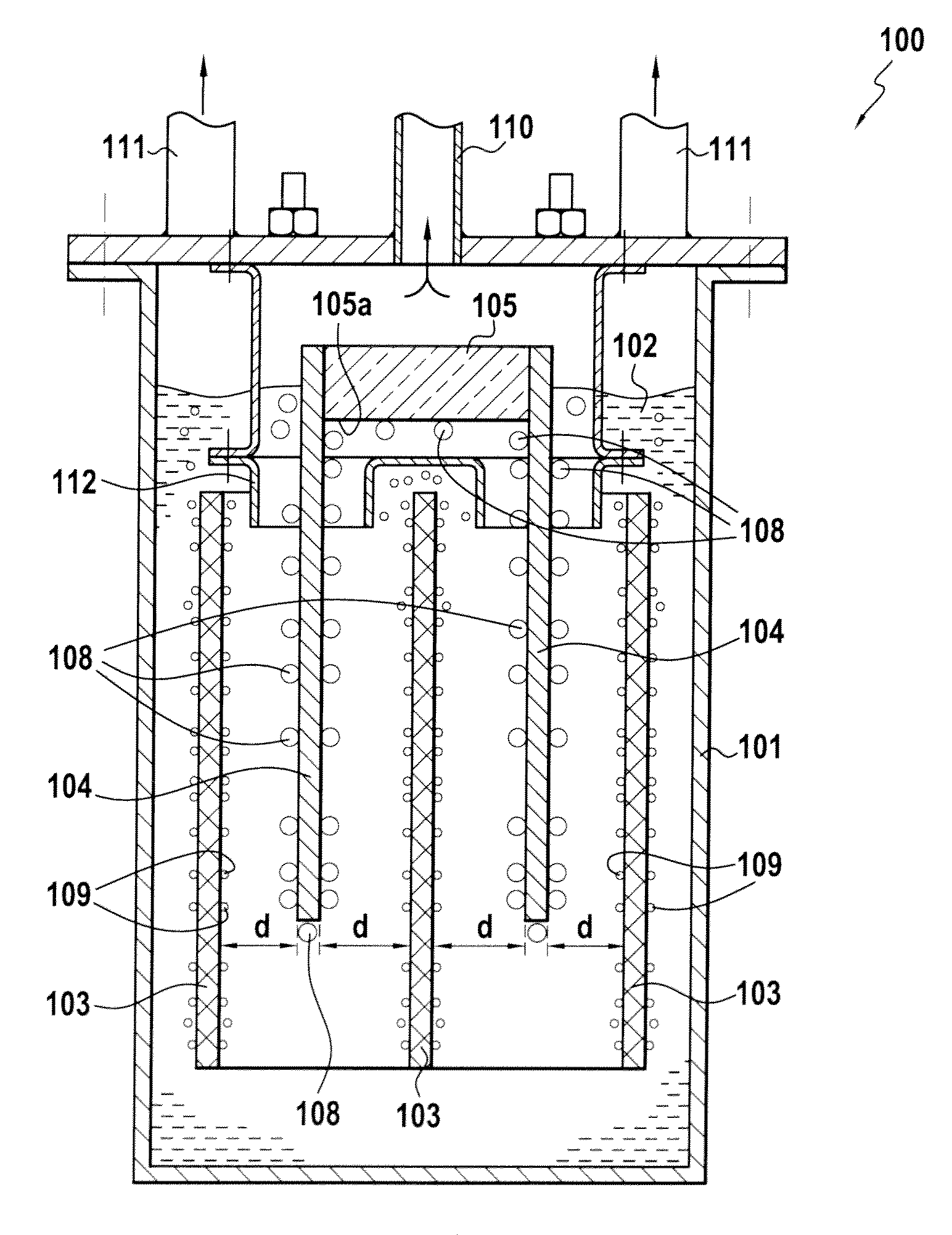 Electrolysis installation