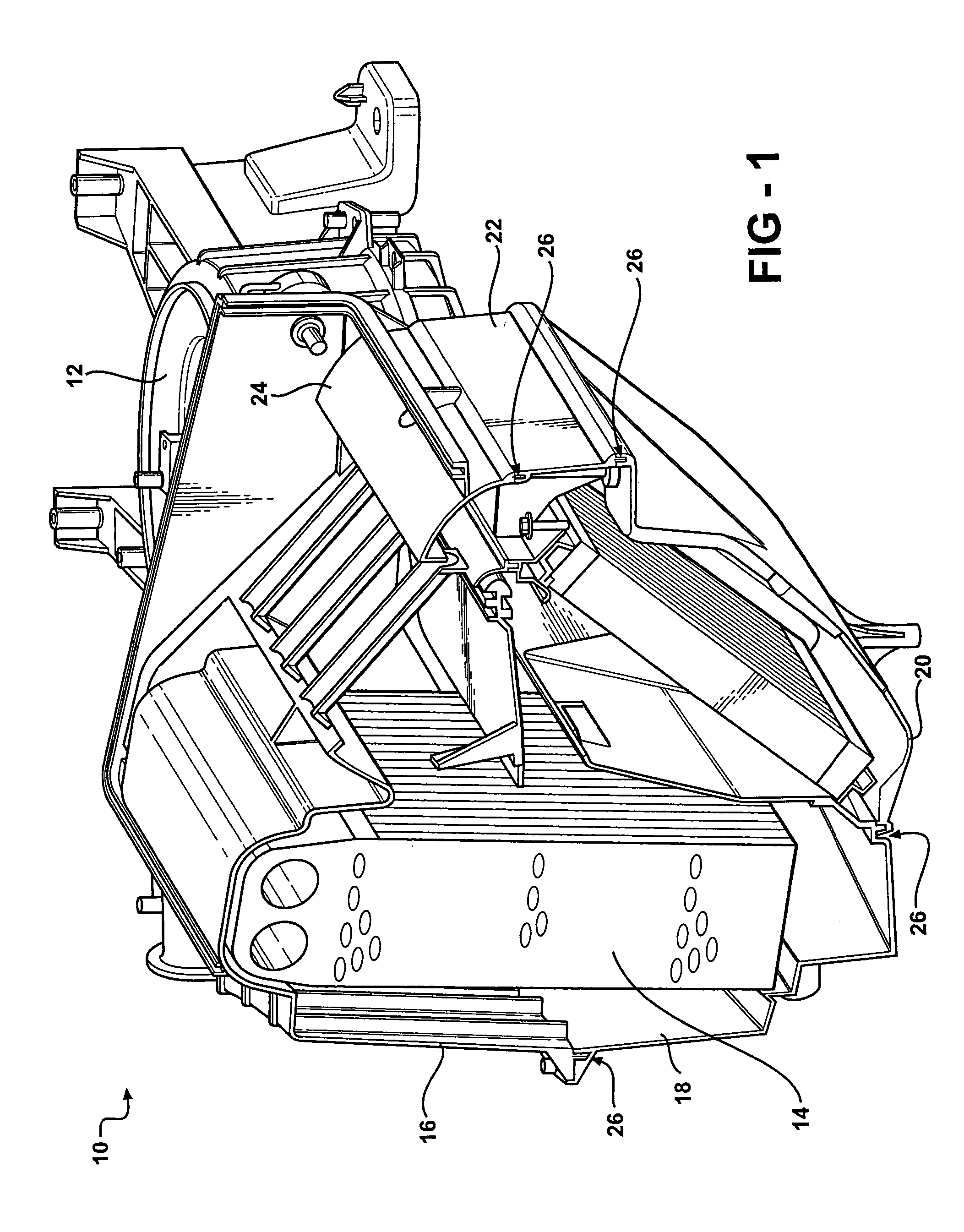 Integrally molded lateral compression seal