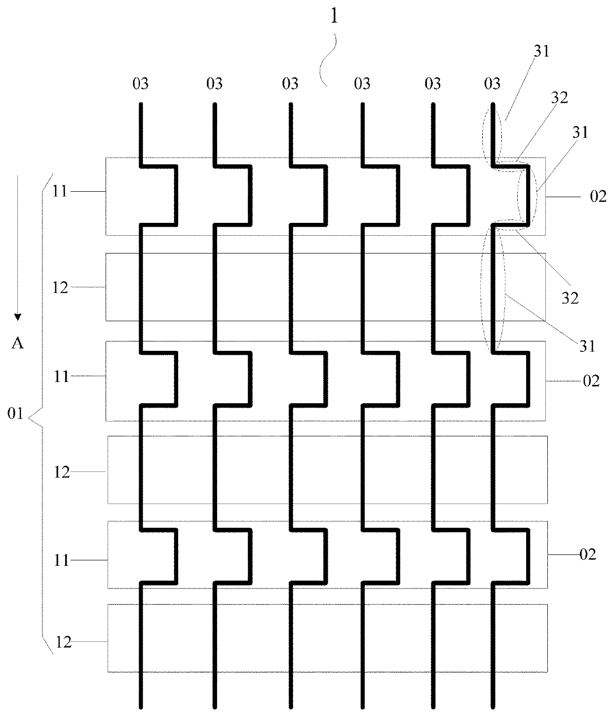 In-cell touch screen and display device