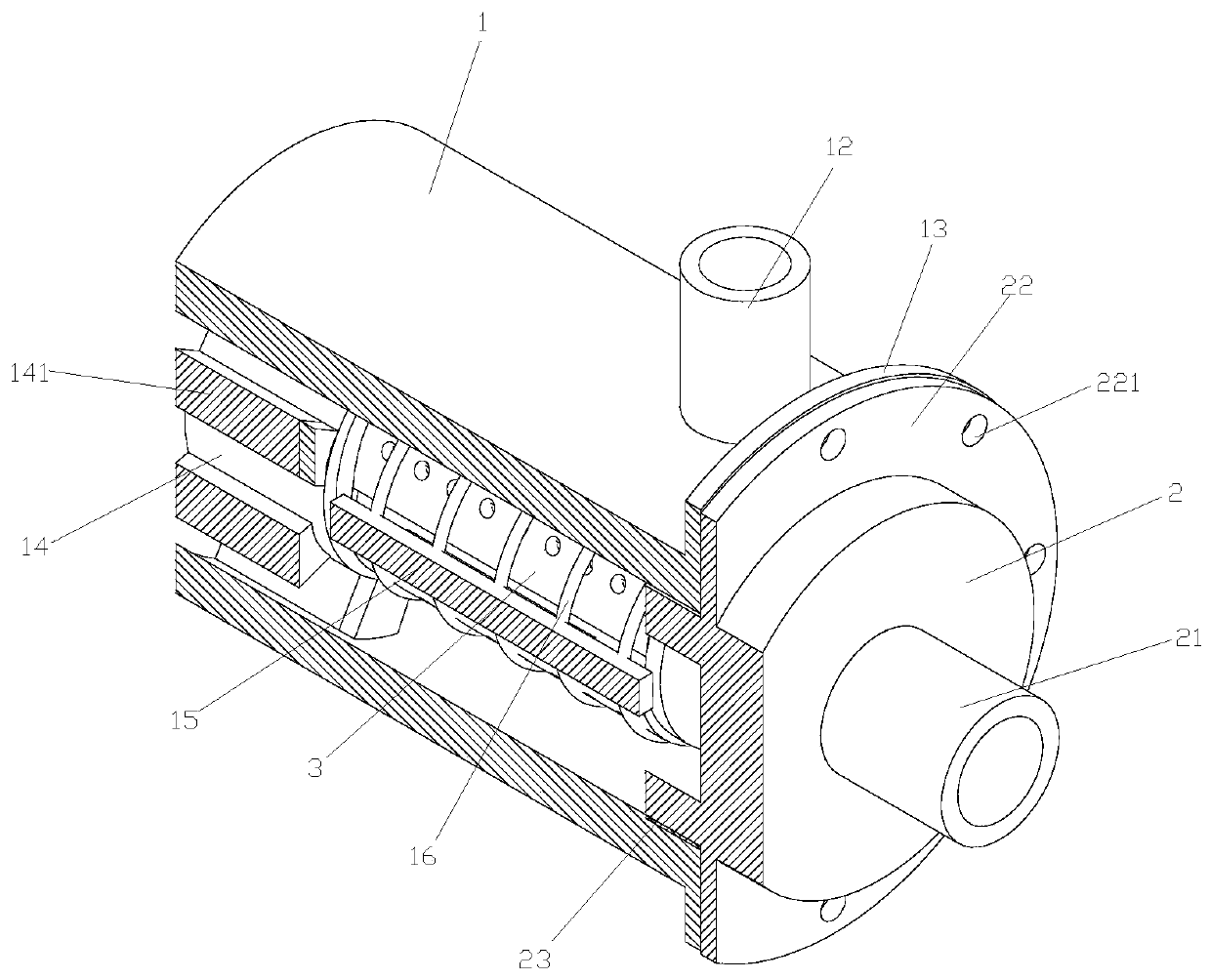 A pipeline reactor for power preparation of new energy vehicles