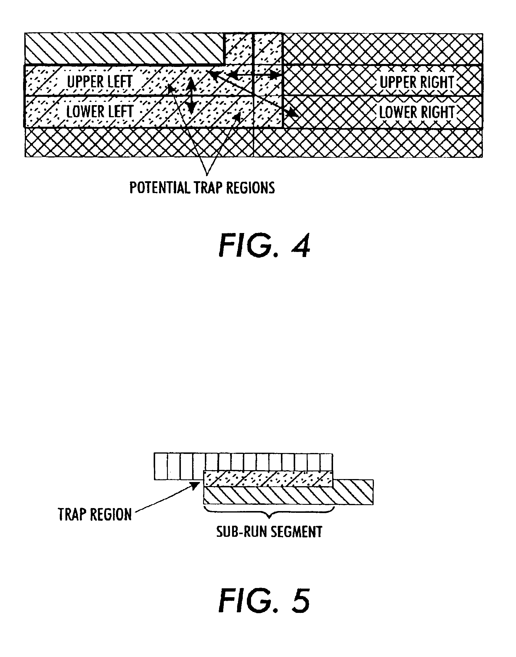 Method for trapping raster data in a run-length encoded form