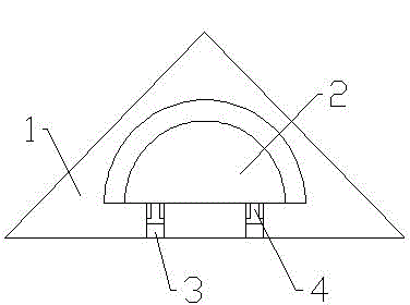 Triangular plate