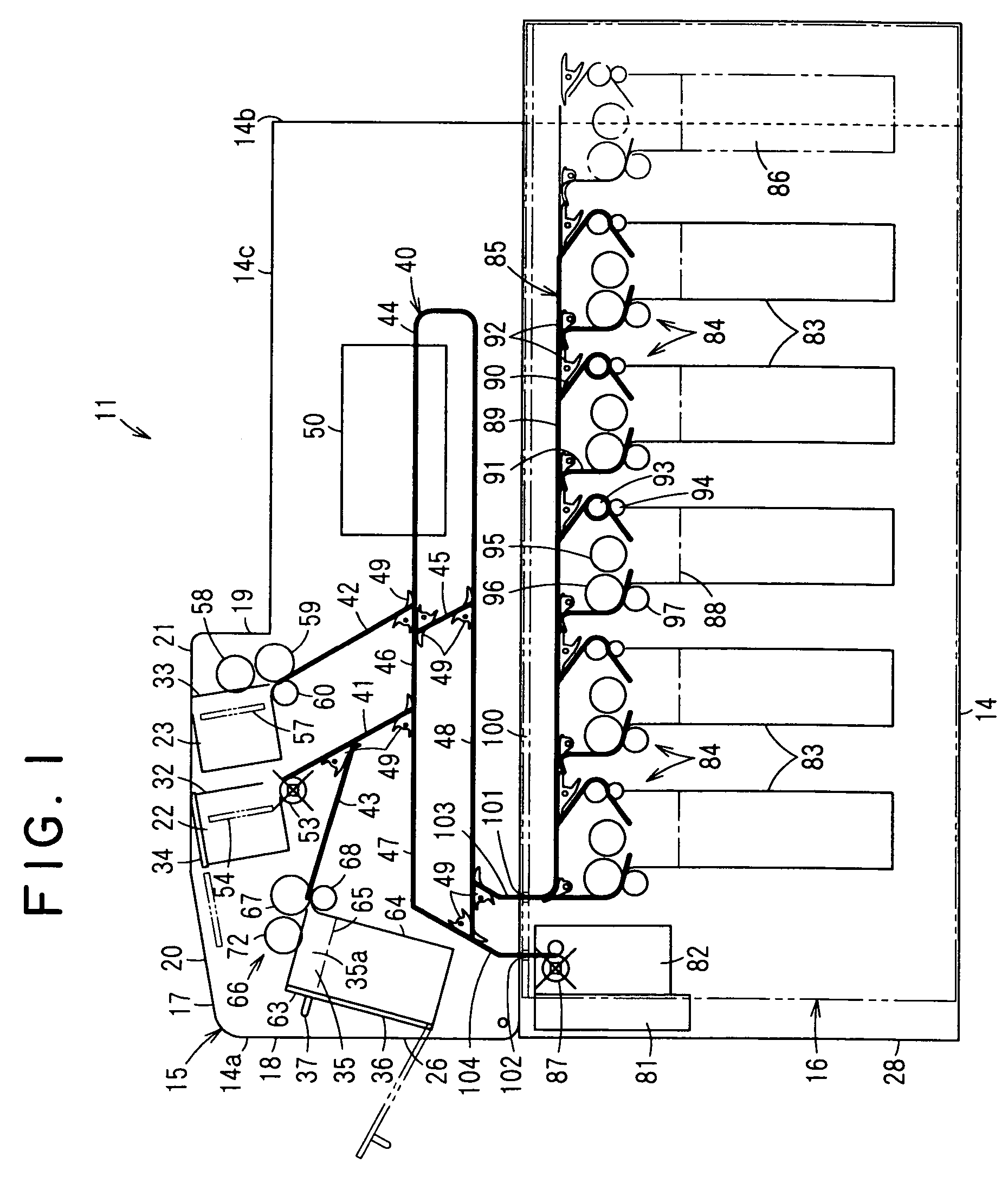 Circulating type bank note depositing and dispensing machine