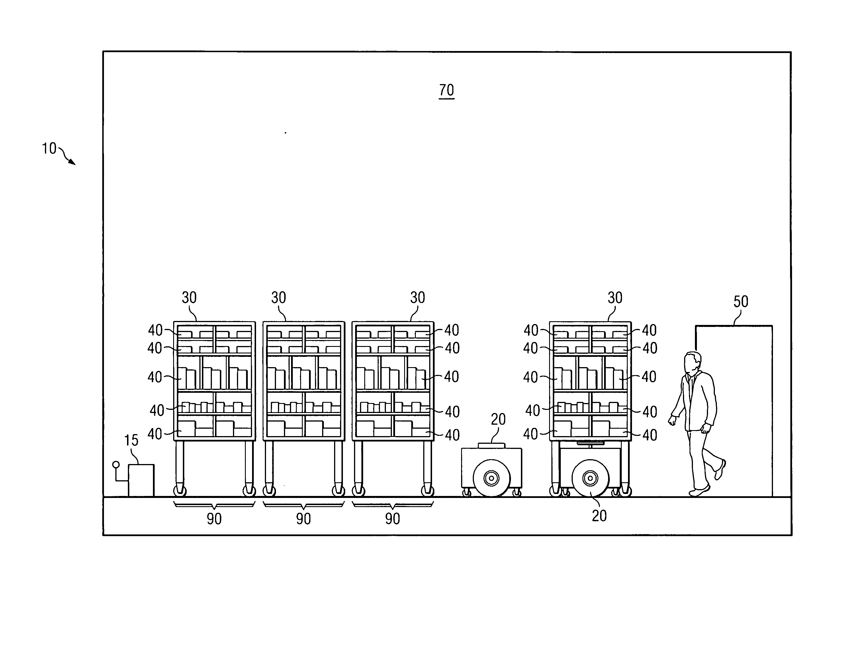 Method and system for retrieving inventory items