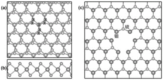 Use of nanoporous molybdenum disulfide controlled by mechanical strain in seawater desalination