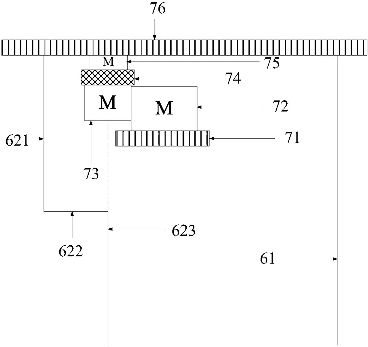 Calibration device and method for acoustic wave scattering region of Doppler current meter