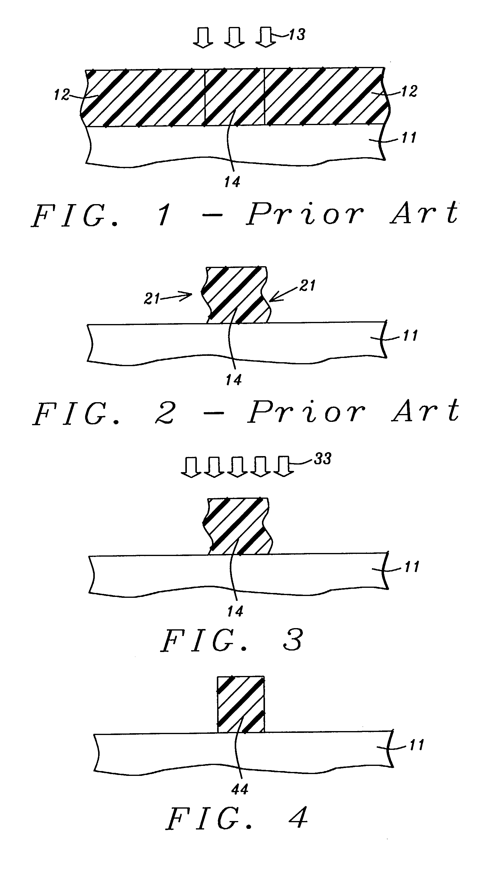 Method to form reduced dimension pattern with good edge roughness