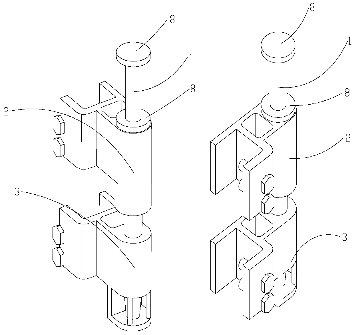 Box-closing guide device for large sand box