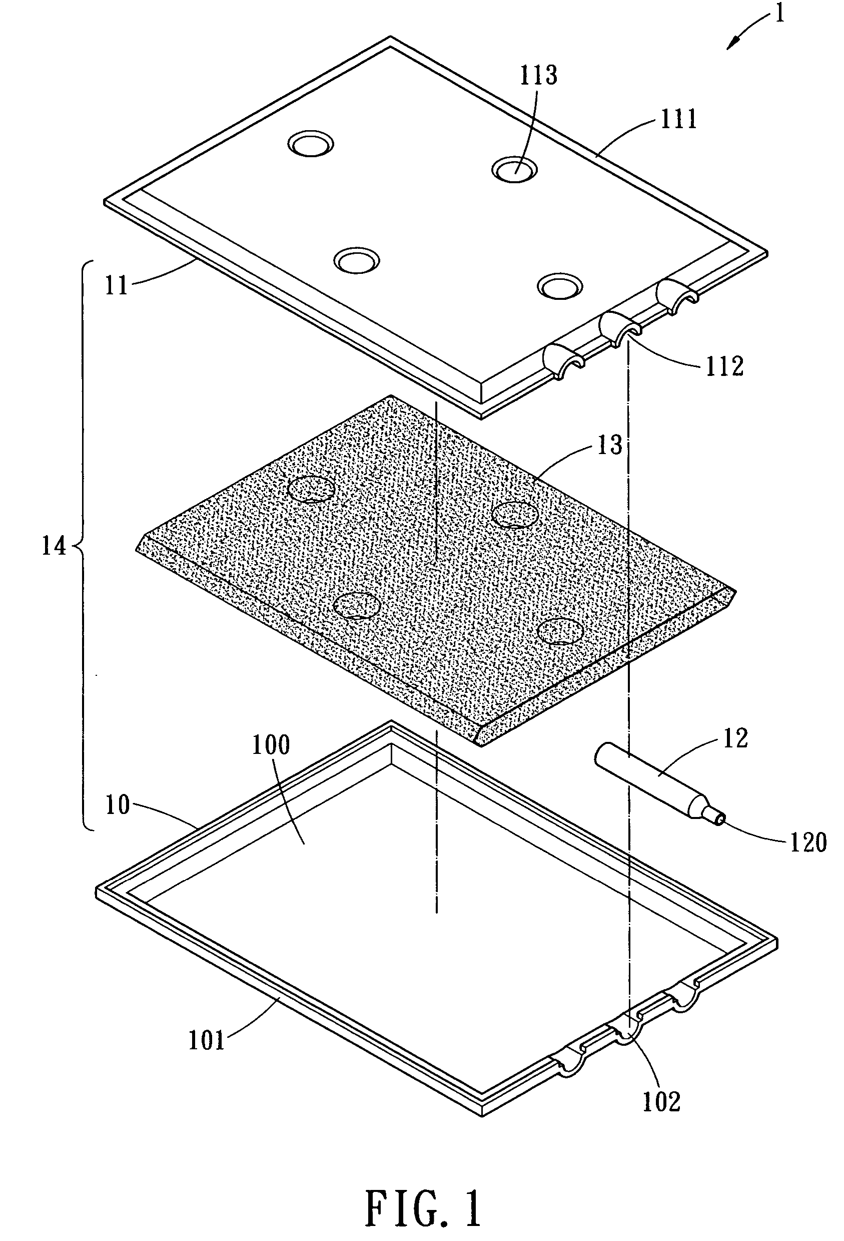 Structure for expanding thermal conducting performance of heat sink