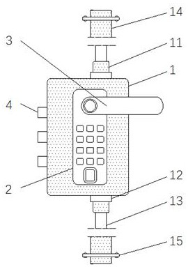 A detachable and reinforced lock body structure with a multi-directional bolt for an intelligent electronic lock