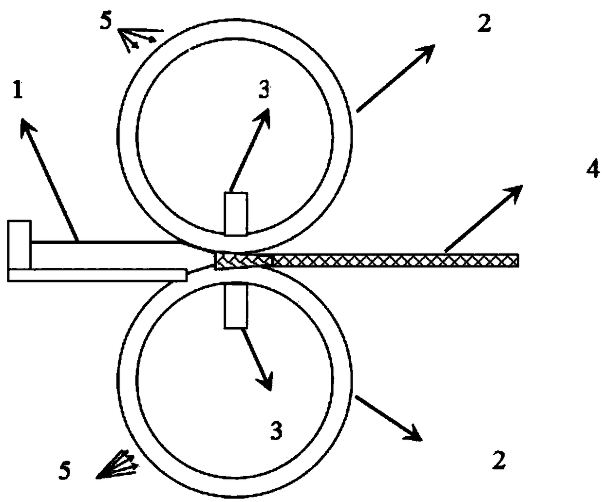 Ultrasonic casting and rolling mill for preparing magnesium alloy slabs