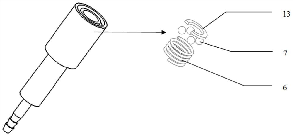 A quick connection device for helicopter airspeed test