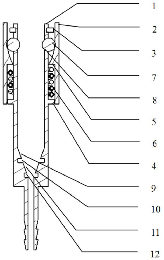 A quick connection device for helicopter airspeed test