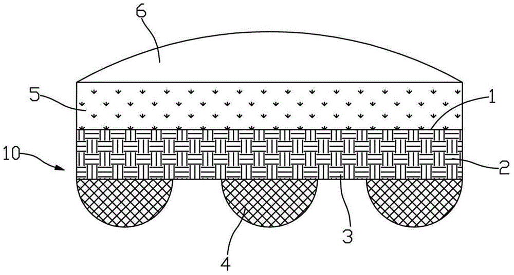 A unidirectional moisture-wicking fabric structure