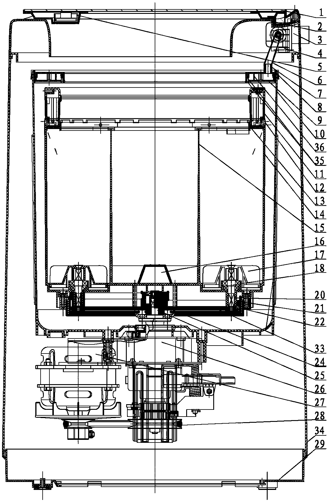 Multi-barrel pulsator washing machine