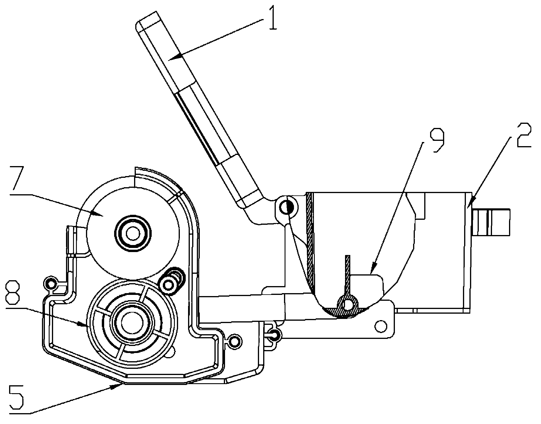 Handy stamp-pad ink feeder of stamping machine