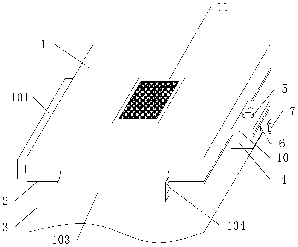 New energy battery cover plate assembly