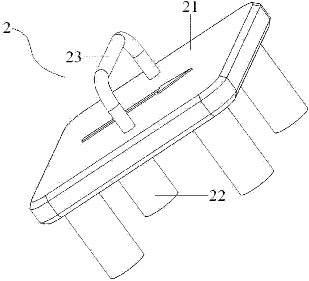 Gearbox support leg detector