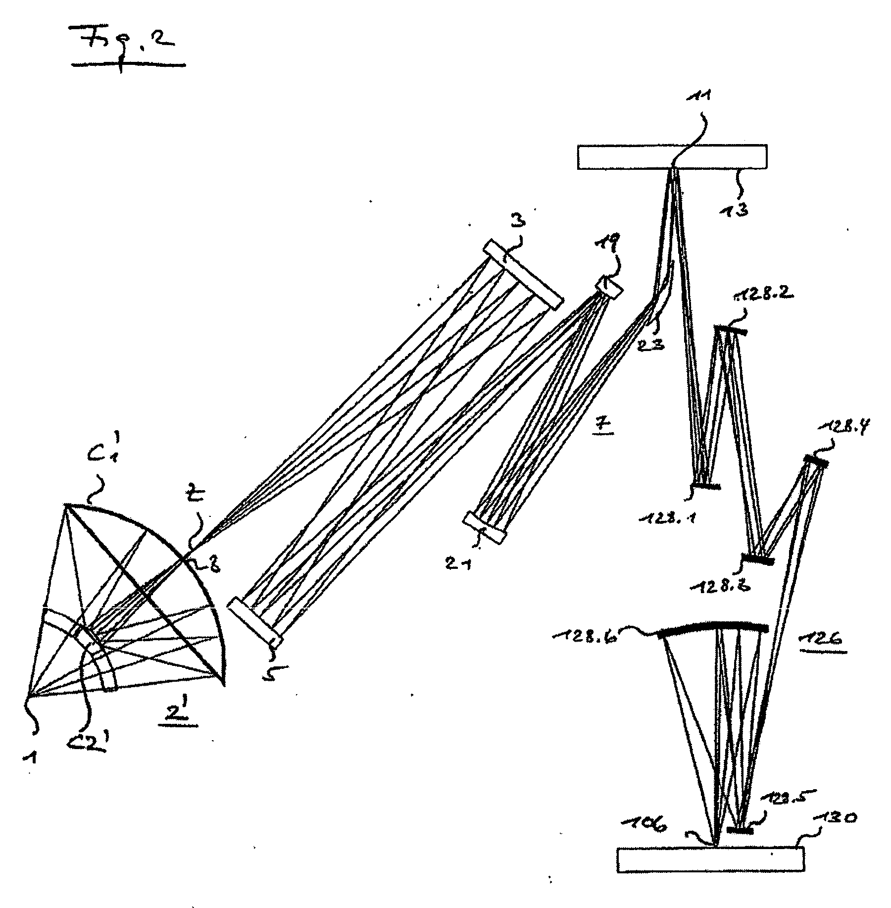 Oblique mirror-type normal-incidence collector system for light sources, particularly euv plasma discharge sources