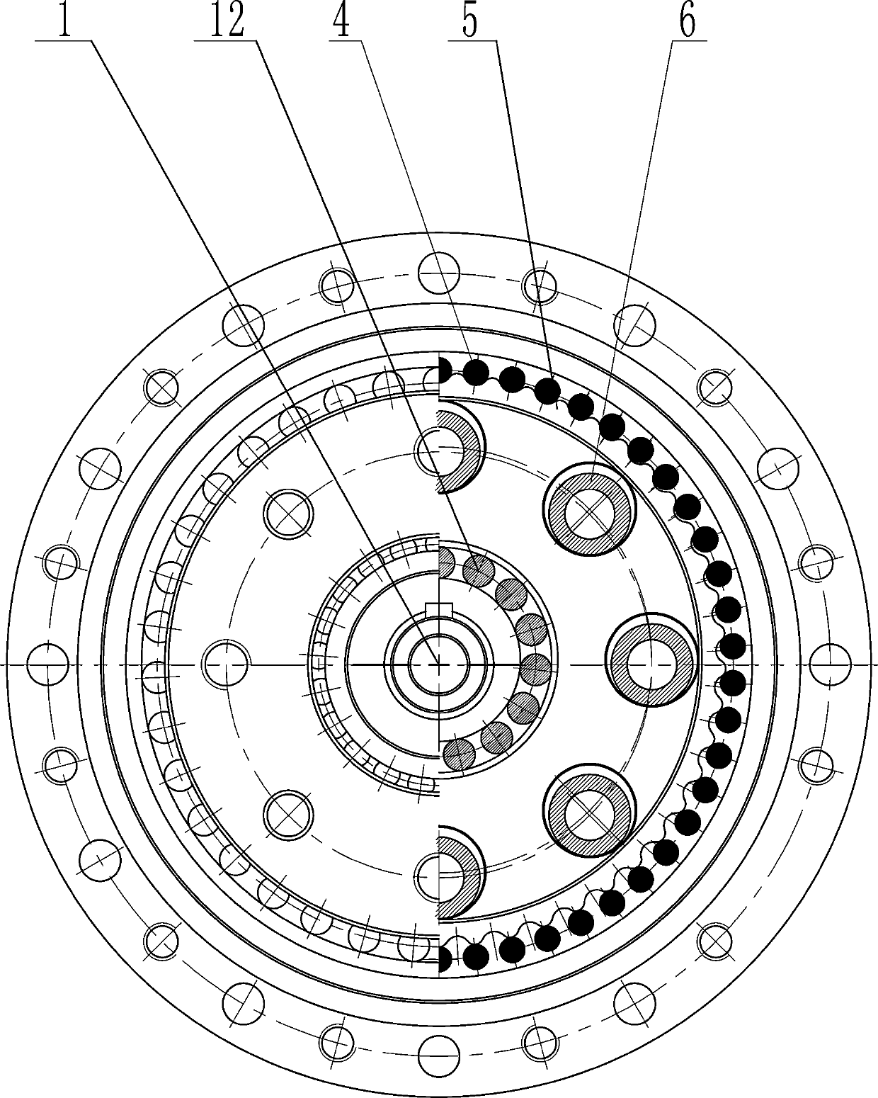 Output mechanism and speed reducer