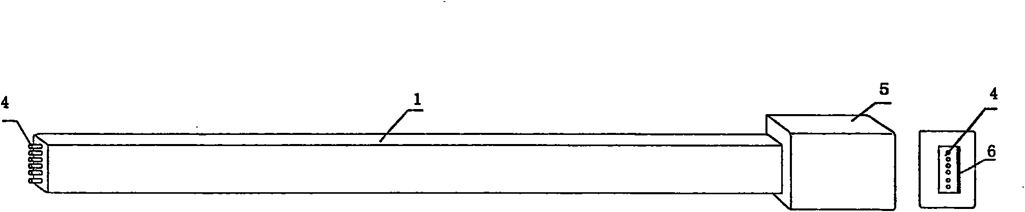 Ultra-thin hot cathode fluorescent lamp of liquid crystal television