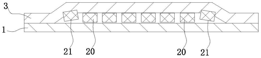 LED core particle packaging method and LED core particle packaging structure