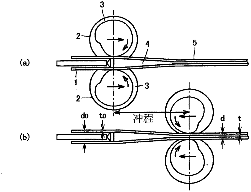 Process for production of seamless metal pipe by cold rolling