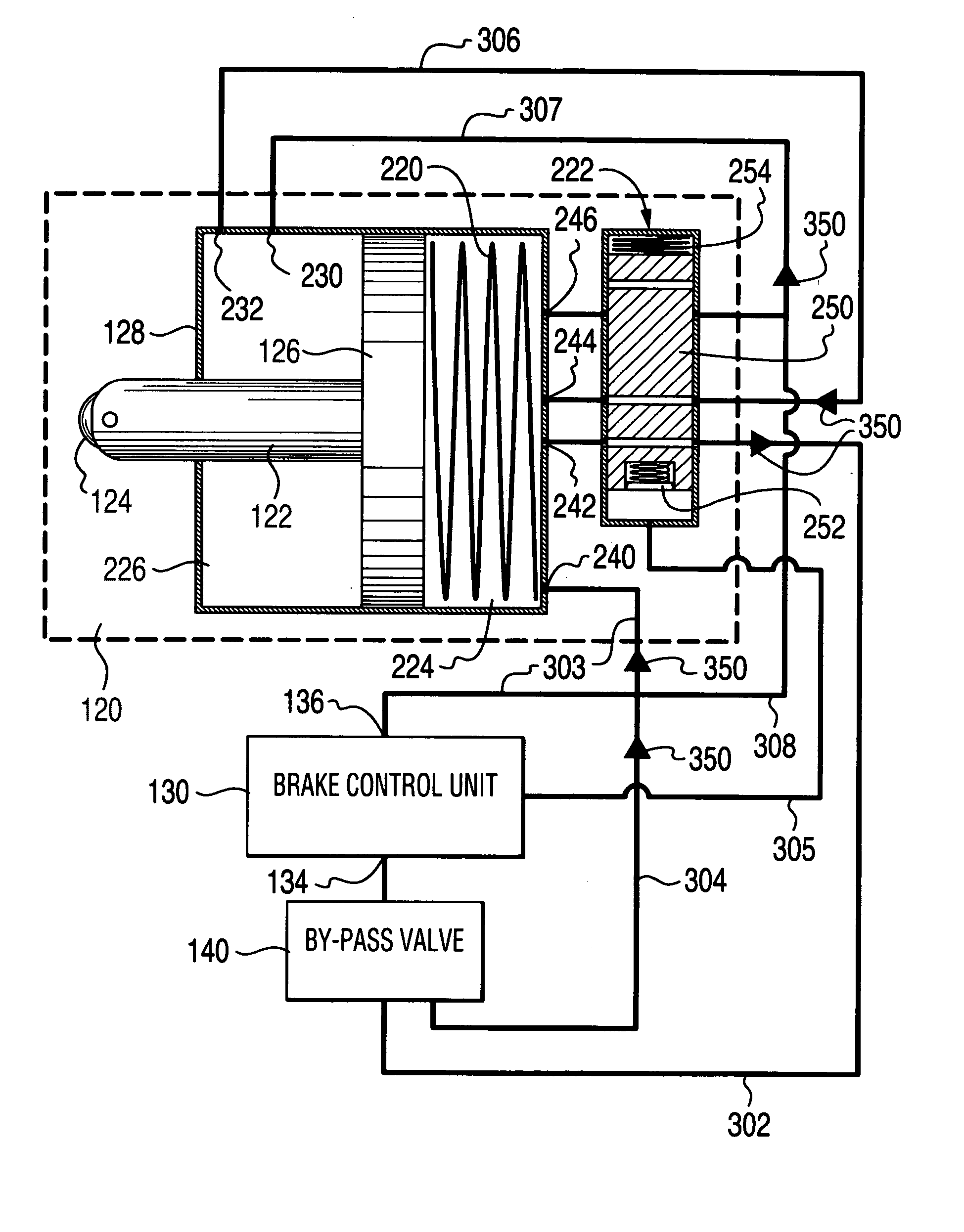 Self-energizing brake system