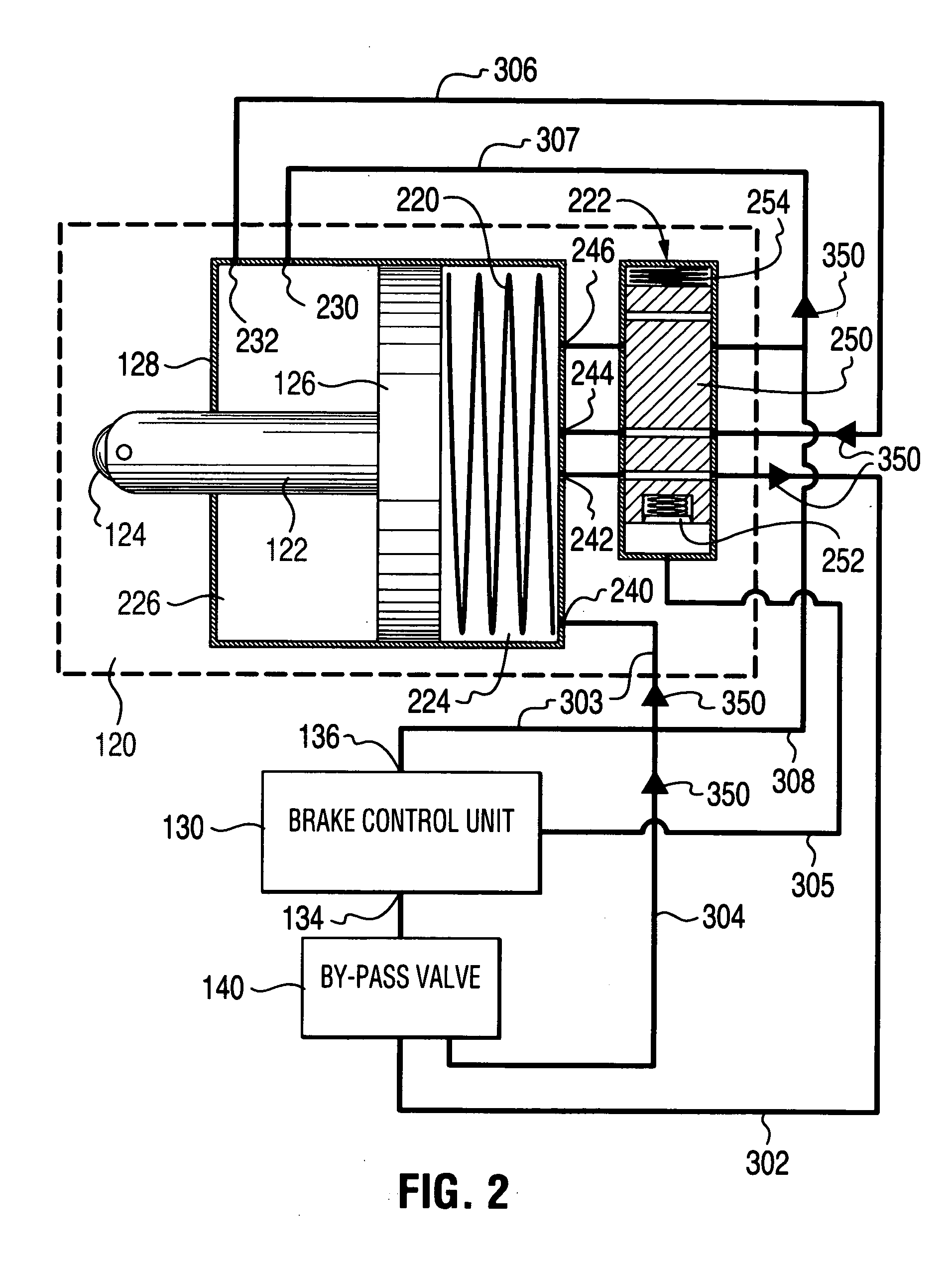 Self-energizing brake system