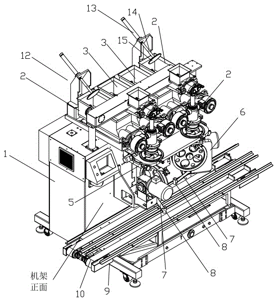 Rounding encrusting machine