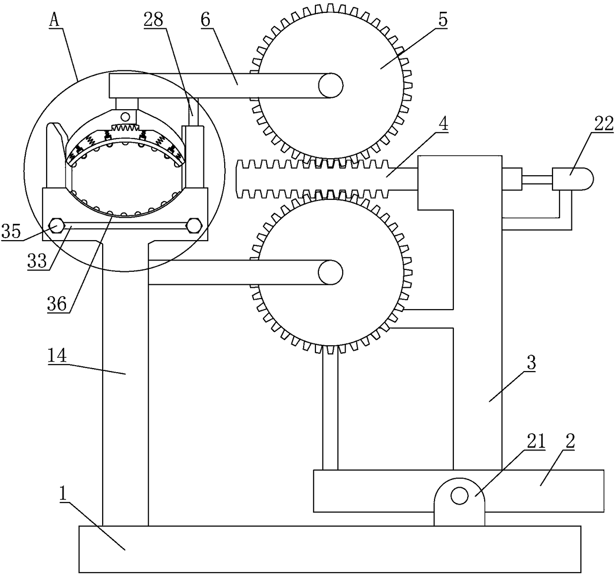 Orthopedic arm massage device