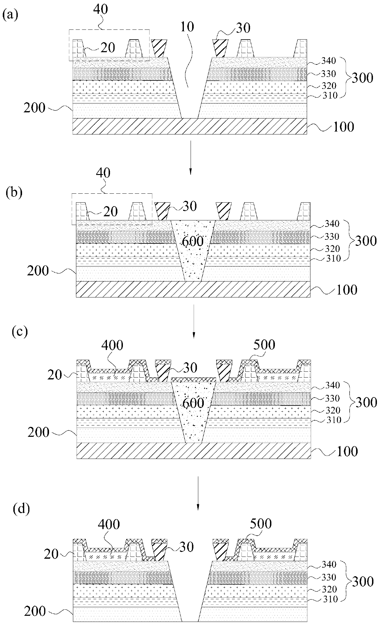 Tensile display device and preparation method