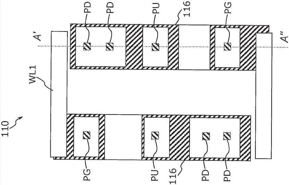 Semiconductor device with stacked layout