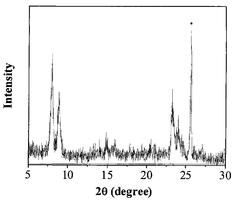 Method for preparing Ti -Si molecular sieve membrane by microwave radiating heating