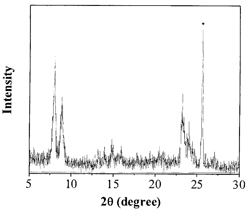 Method for preparing Ti -Si molecular sieve membrane by microwave radiating heating