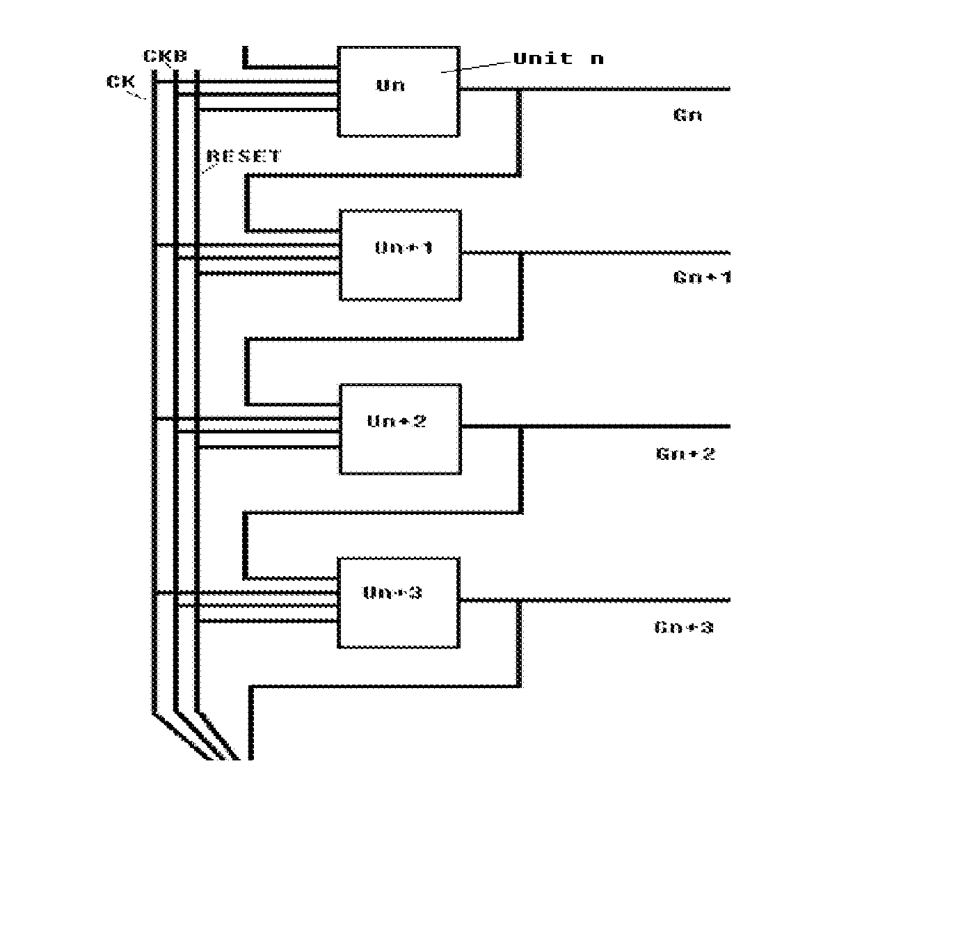 Gate driving circuit of display panel and display screen with the same